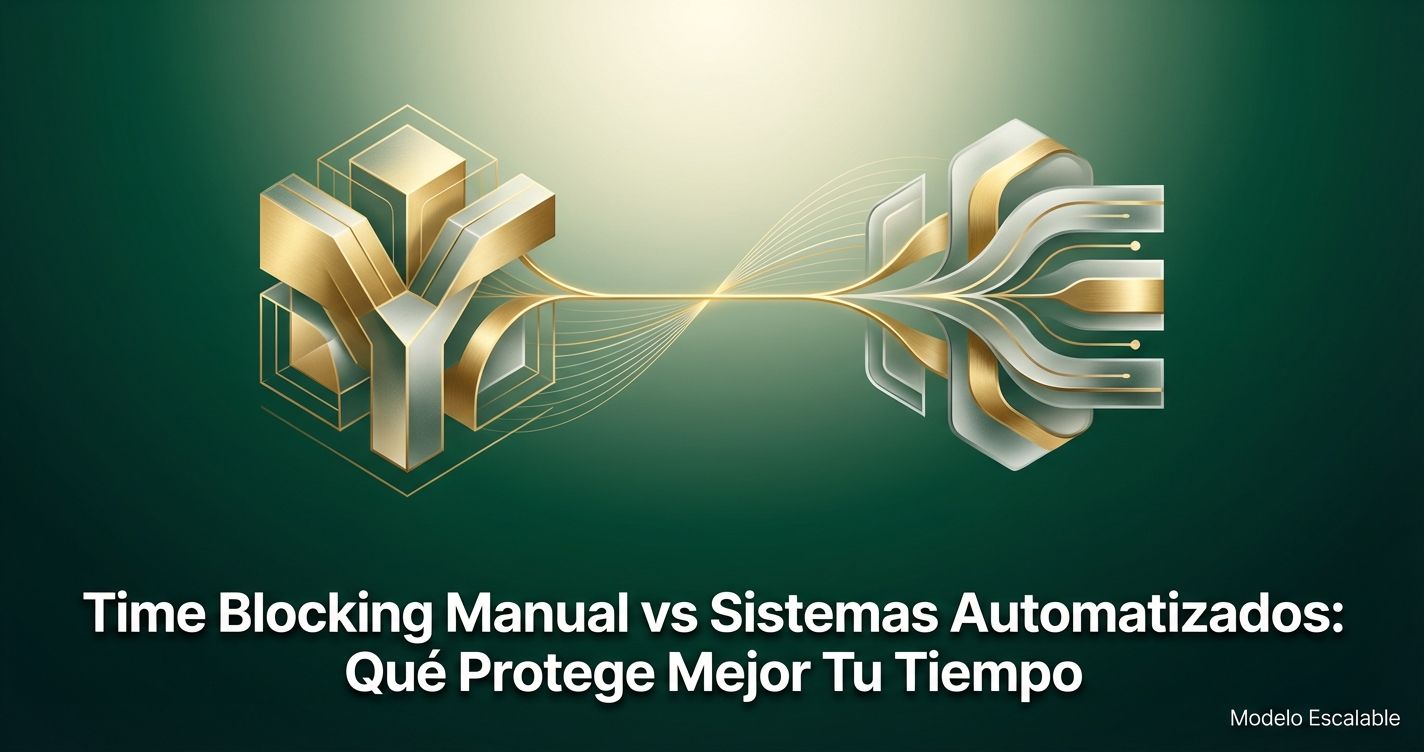Time Blocking Manual vs Sistemas Automatizados: Qué Protege Mejor Tu Tiempo