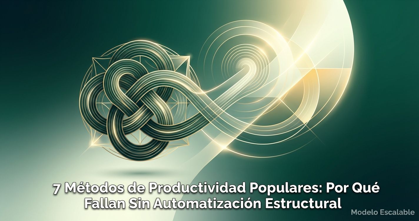 7 Métodos de Productividad Populares: Por Qué Fallan Sin Automatización Estructural