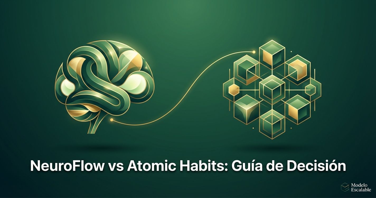 NeuroFlow vs Atomic Habits: Guía de Decisión
