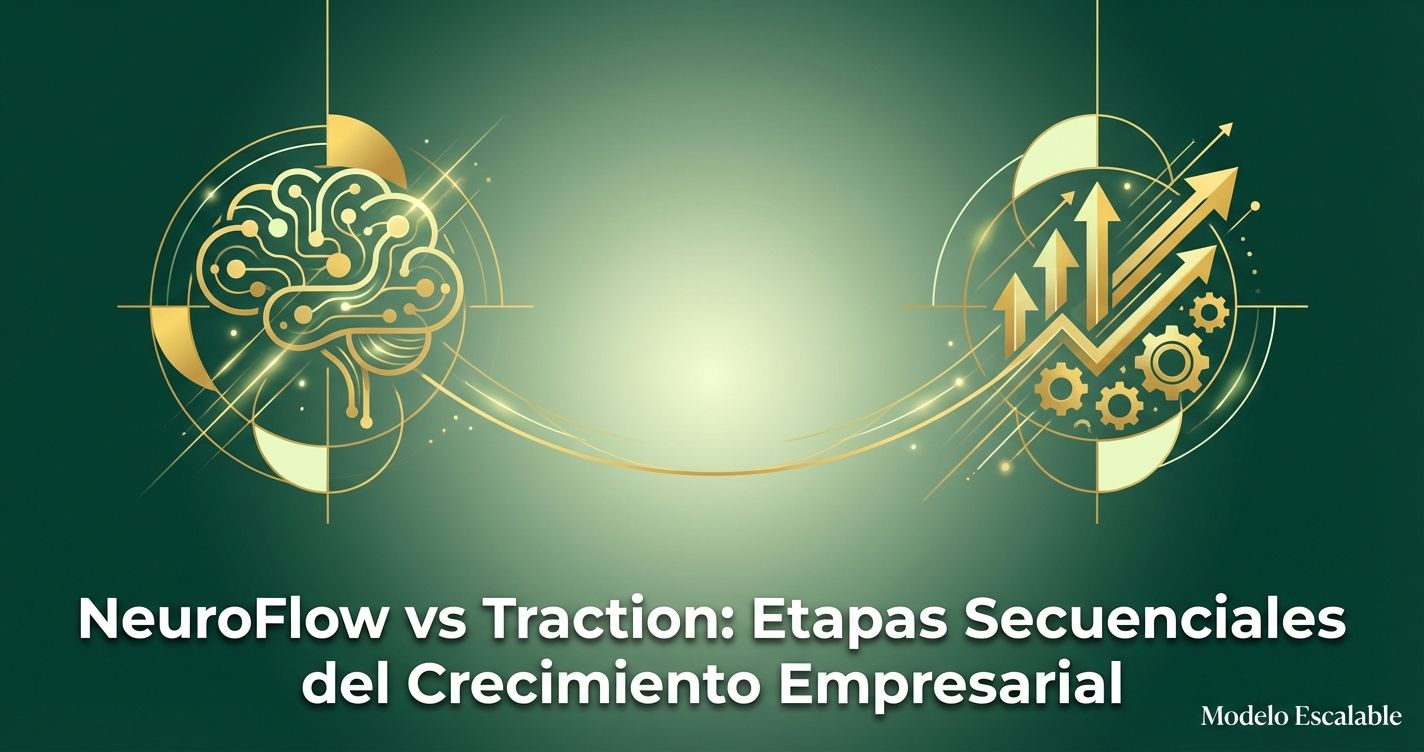 NeuroFlow vs Traction: Etapas Secuenciales del Crecimiento Empresarial