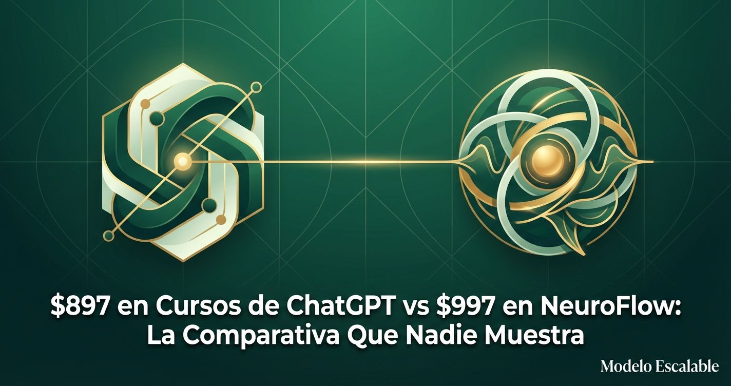 $897 en Cursos de ChatGPT vs $997 en NeuroFlow: La Comparativa Que Nadie Muestra