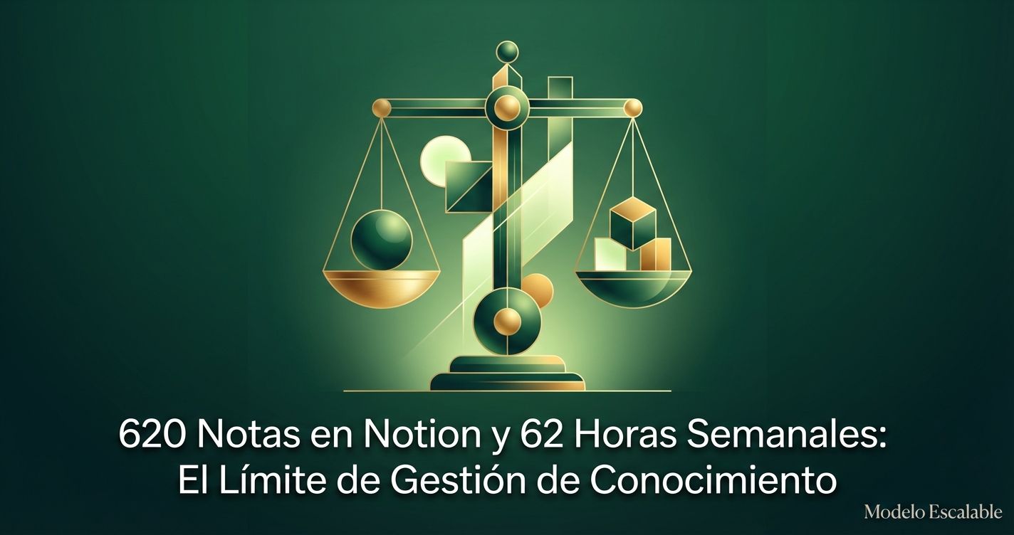 620 Notas en Notion y 62 Horas Semanales: El Límite de Gestión de Conocimiento
