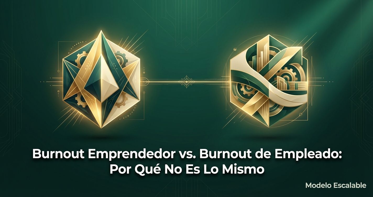 Burnout Emprendedor vs. Burnout de Empleado: Por Qué No Es Lo Mismo